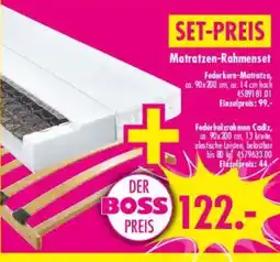Möbel Boss Matratzen-Rahmenset Angebot
