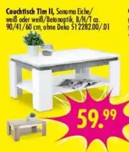 Möbel Boss Couchtisch Tim II, Sonoma Eiche Angebot