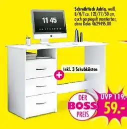 Möbel Boss Schreibtisch Adria, weiß Angebot