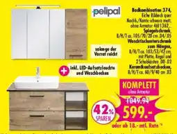 Möbel Boss Badkombination 374, Eiche Ribbeck quer Angebot