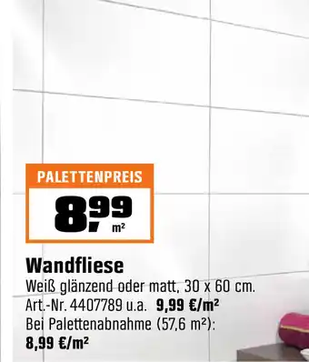 OBI Wandfliese Angebot