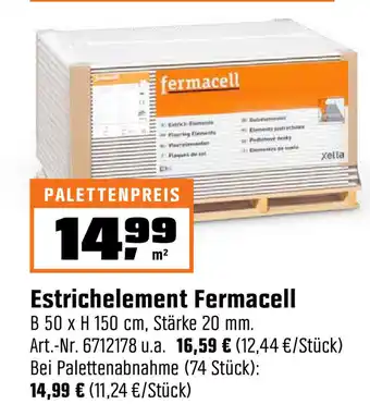 OBI Estrichelement Fermacell Angebot