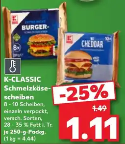 Kaufland K-CLASSIC Schmelzkäsescheiben Angebot