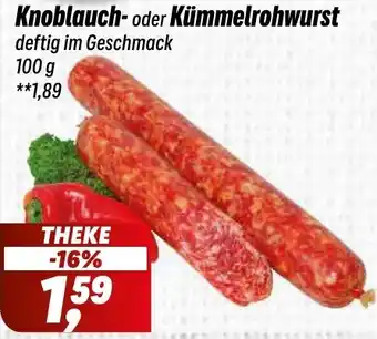 Knoblauch- oder KümmeIrohwurst