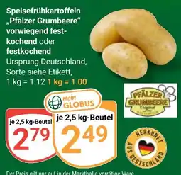 Globus Speisefrühkartoffeln "Pfälzer Grumbeere" Angebot