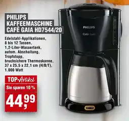 Handelshof PHILIPS KAFFEEMASCHINE CAFÉ GAIA HD7544/20 Angebot
