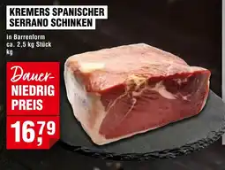 Handelshof KREMERS SPANISCHER SERRANO SCHINKEN Angebot