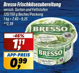 Simmel Bresso Frischkäse Zubereitung Angebot