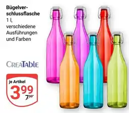 Globus Bügelverschlussflasche CREATABLE Angebot