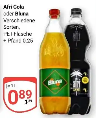 Globus Afri Cola oder Bluna Angebot