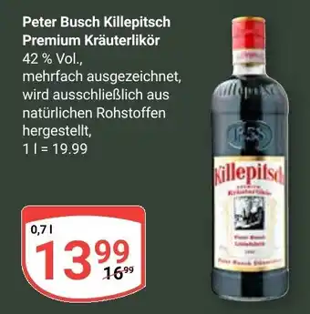 Globus Peter Busch Killepitsch Premium Kräuterlikör Angebot