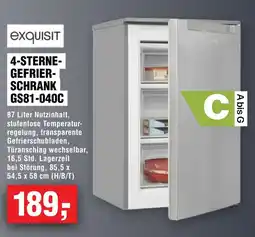 Handelshof exquisit 4-Sterne-Gefrierschrank Angebot
