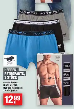 Handelshof Herren-retropants, 3 stück Angebot