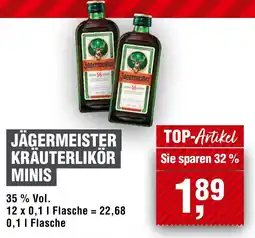 Handelshof JÄGERMEISTER KRÄUTERLIKÖR MINIS Angebot