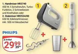Globus PHILIPS Handmixer HR3740 Angebot