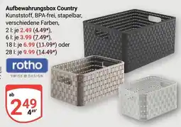 Globus Aufbewahrungsbox Country rotho Angebot