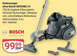 Globus Bodensauger ohne Beutel BGS05BL1H Angebot