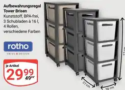 Globus Auffbewahrungsregal Tower Brisen rotho Angebot