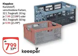 Globus Klappbox Kunststoff Angebot