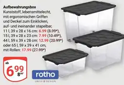 Globus Auffbewahrungsbox rotho Angebot