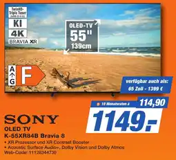 K+B Expert SONY OLED TV K-55XR84B Bravia 8 Angebot