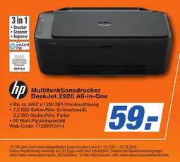 K+B Expert hp Multifunktionsdrucker DeskJet 2920 All-in-One Angebot