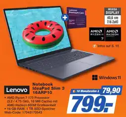 K+B Expert Lenovo Notebook IdeaPad Slim 3 16ARP10 Angebot