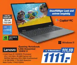 K+B Expert Lenovo Gaming Notebook LOQ Essential 15IRX11 Angebot