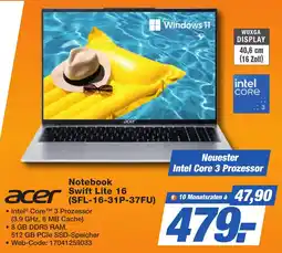 K+B Expert acer Notebook Swift Lite 16 Angebot