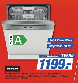 K+B Expert Miele Einbau-Geschirrspüler G 7210 Sci ED/CS Angebot
