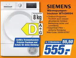 K+B Expert SIEMENS Wärmepumpentrockner WT43HV94 Angebot