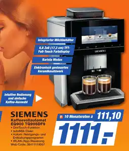 K+B Expert SIEMENS Kaffeevollautomat EQ900 TQ905DF9 Angebot