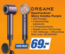 K+B Expert DREAME Haartrockner Glory Combo Purple Angebot