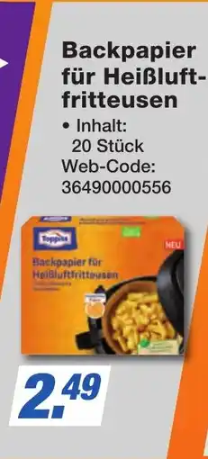 K+B Expert Toppits Backpapier für Heißluftfritteusen Angebot