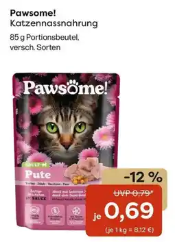 Zoo & Co Pawsome! Katzen Nassnahrung Pute Angebot