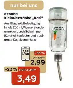 Zoo & Co azooona Kleintiertränke „Karl“ Angebot