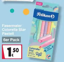 Woolworth Pelikan Fasermaler Colorella Star Pastell Angebot