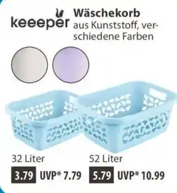 V Markt Wäschekorb aus Kunststoff Angebot