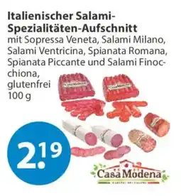 V Markt Italienischer Salami-Spezialitäten-Aufschnitt Casa Modena Angebot