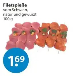 V Markt Filetspieße vom Schwein, natur und gewürzt Angebot