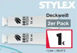 Woolworth STYLEX Deckweiß Angebot