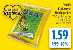diska Emmi's Kloßmasse Thüringer Art Angebot