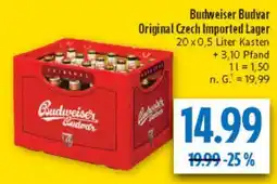 diska Budweiser Budvar Original Czech Imported Lager Angebot