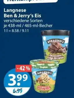 V Markt Ben & Jerry's Eis Angebot
