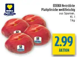 diska EDEKA Herzstücke Plattpfirsiche weißfleischig Angebot