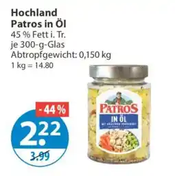 V Markt Hochland Patros in Öl Angebot