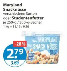 V Markt Maryland Snacknüsse Angebot