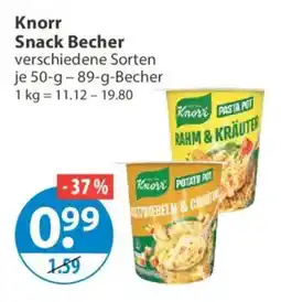 V Markt Knorr Snack Becher Angebot