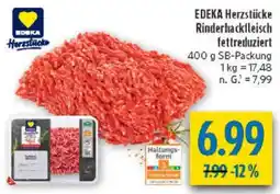 diska EDEKA Herzstücke Rinderhackfleisch fettreduziert Angebot