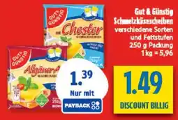 diska Gut & Günstig Schmelzkäsescheiben Angebot